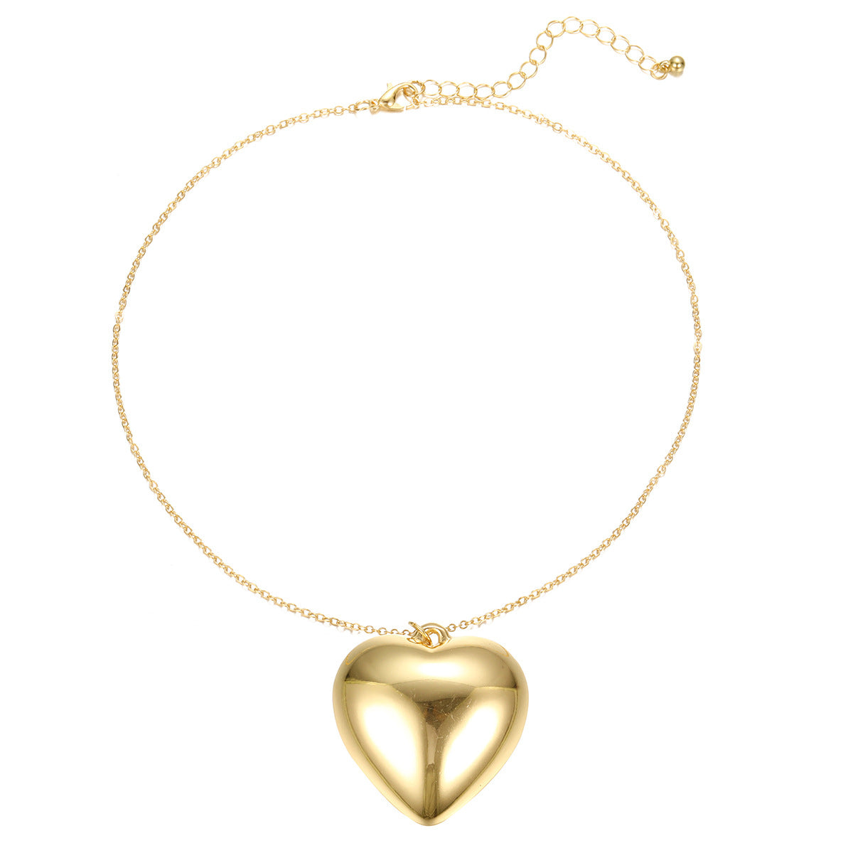Damen Choker-Halskette mit goldenem Herzanhänger Shop Nory