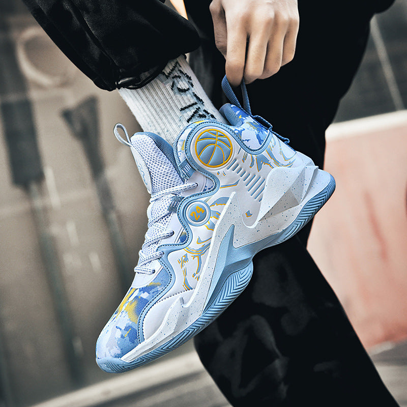 Damen Hochleistungs-Basketball-Sneaker mit atmungsaktivem Mesh-Obermaterial und rutschfester Sohle