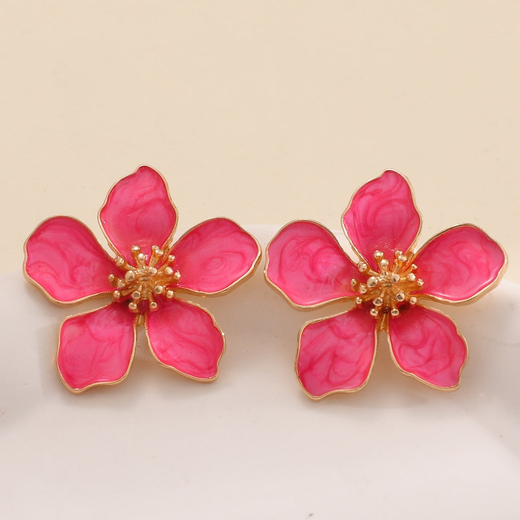 Damen Ohrringe im kunstvollen Blumenstil Shop Nory