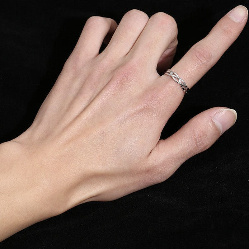 Damen Infinity-Ring aus hochwertigem Edelstahl Shop Nory