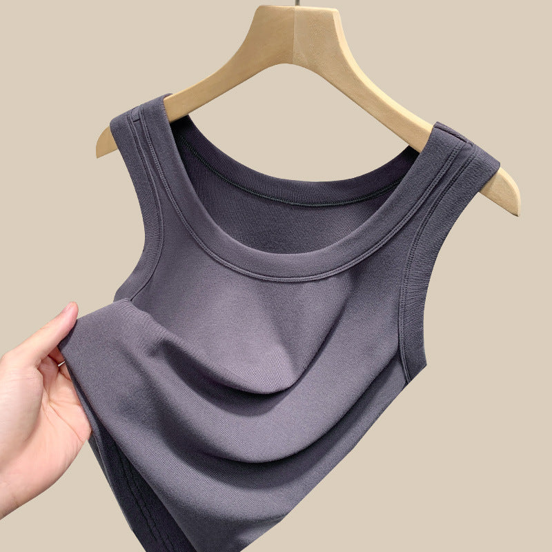 Damen ärmelloses Basic-Top aus hochwertigem Material