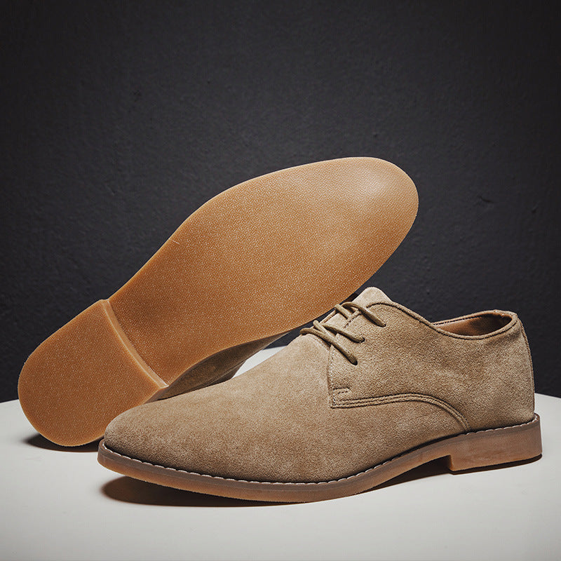 Herren Elegante Schnürschuhe aus weichem Wildleder