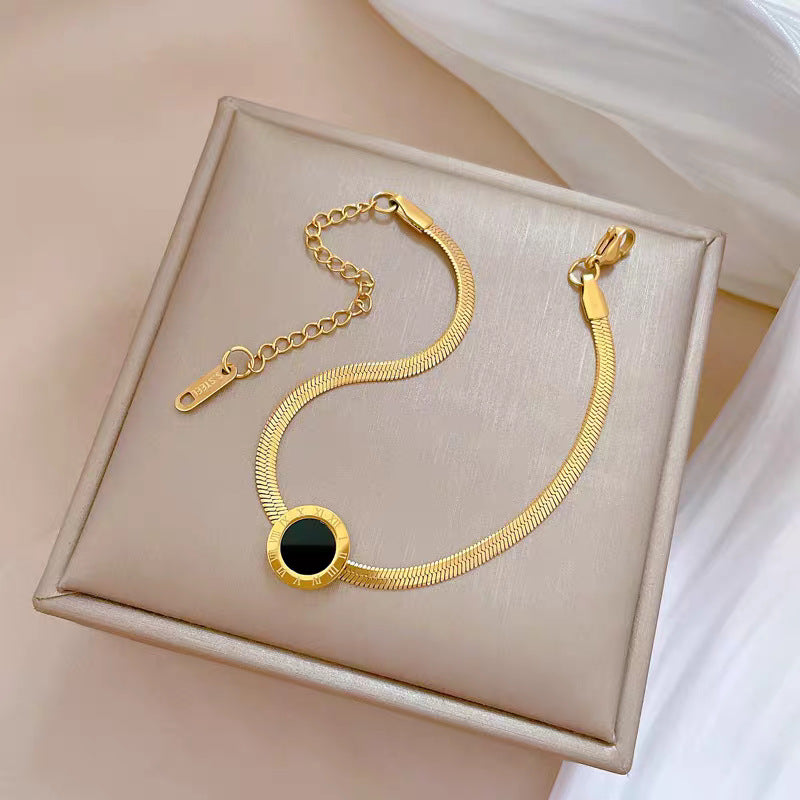 Damen Luxuriöse Vergoldete Minimalistische Link Bracelet Shop Nory