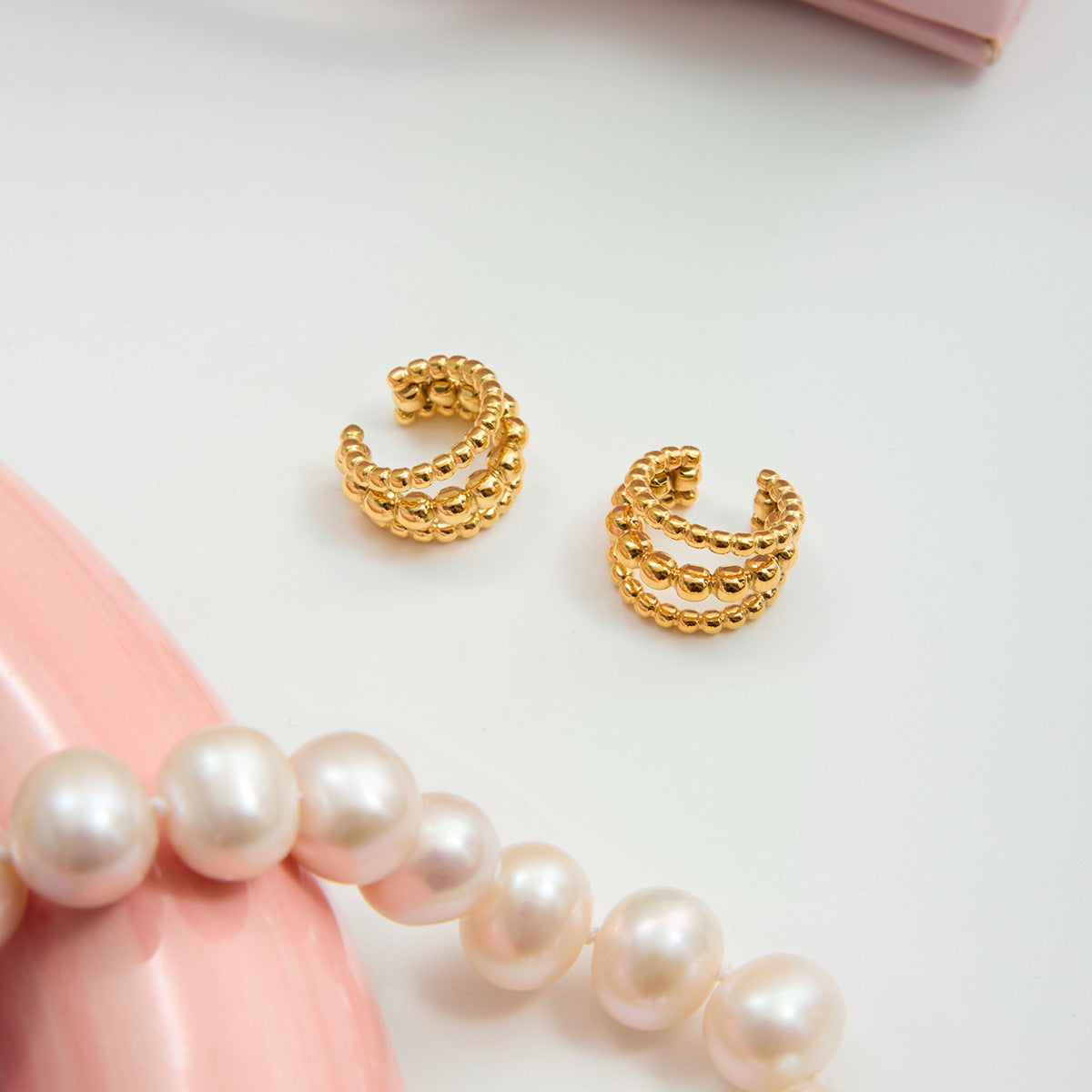 Damen Offener Ring mit kreativem Perlen-Design Shop Nory