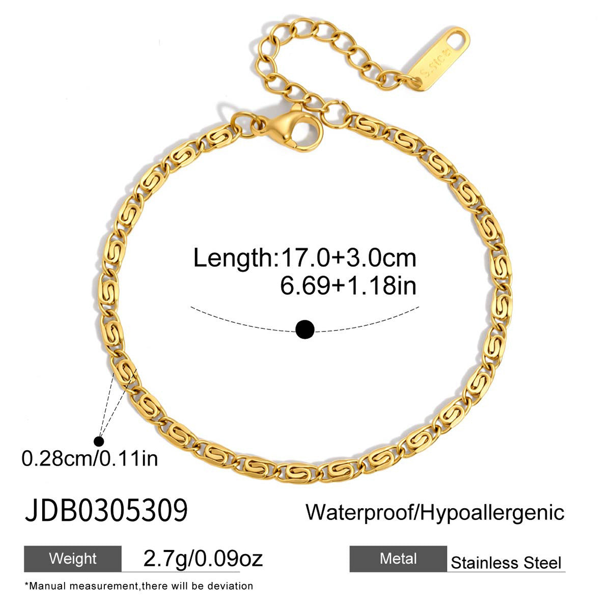 Damen Halskette mit verstellbarem Design aus hypoallergenem Edelstahl Shop Nory