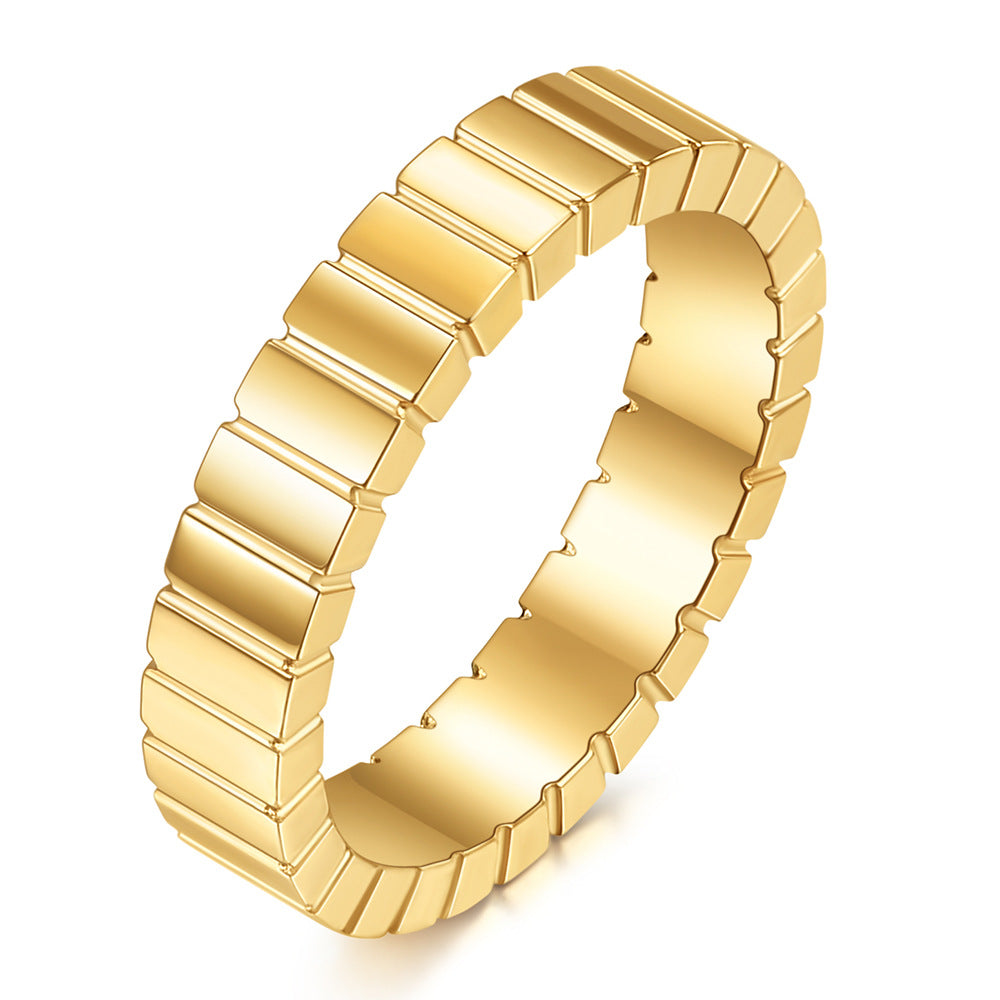 Damen flexibler Edelstahlring im modernen Design Shop Nory