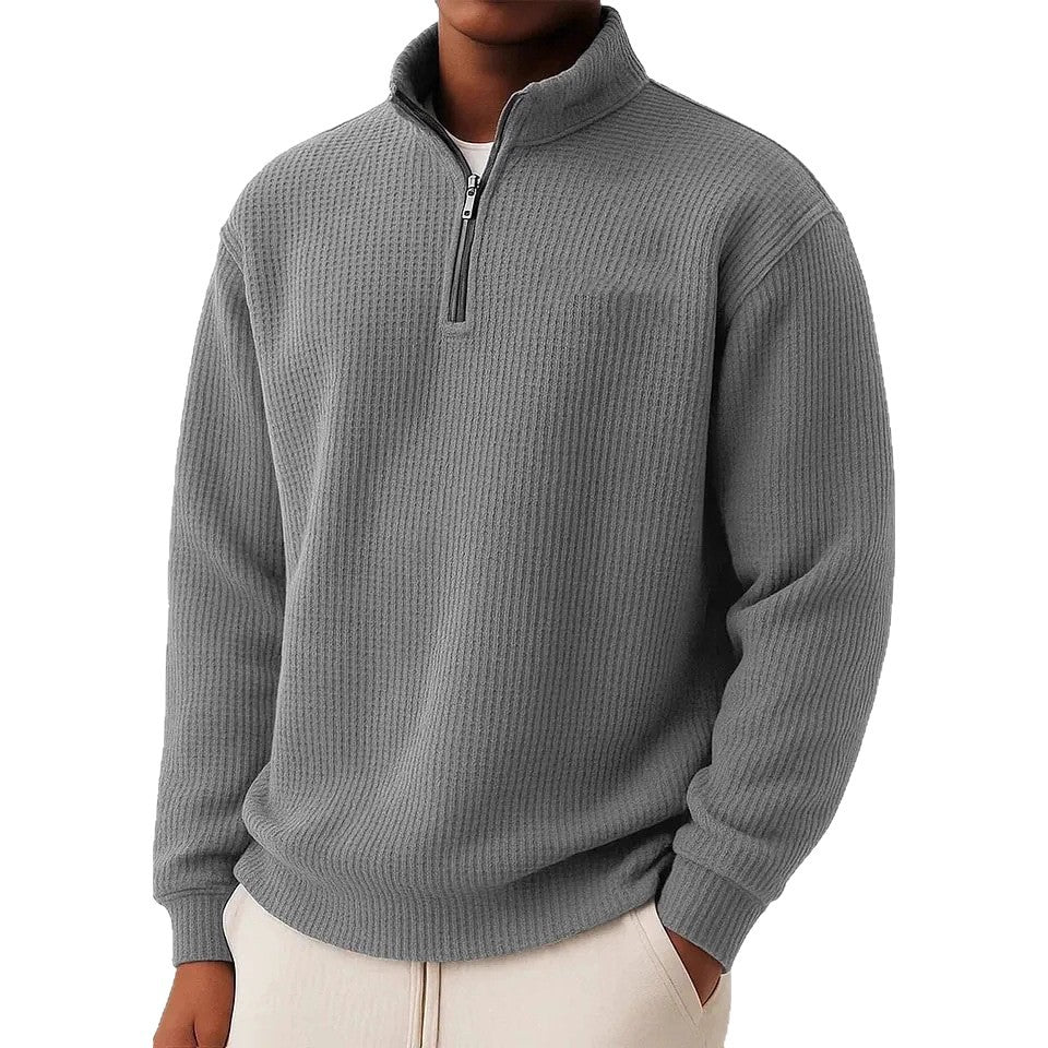 Herren Hochwertiger Pullover mit Reißverschluss Shop Nory