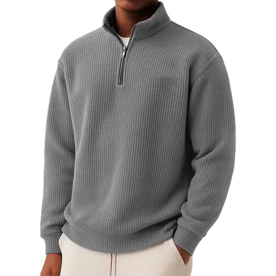 Herren Hochwertiger Pullover mit Reißverschluss Shop Nory