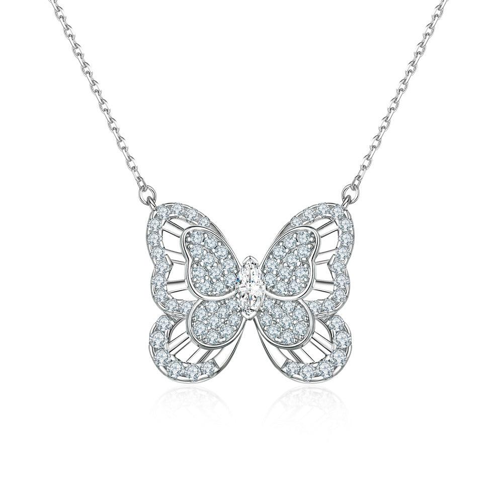 Damen Halskette mit funkelnden Zirkonia-Details Shop Nory