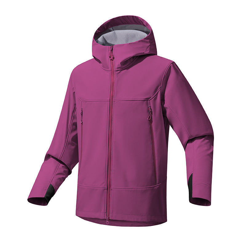 Damen Atmungsaktive Softshell‑Kapuzenjacke mit wasserabweisender Membran und Zwei‑Wege‑Reißverschluss Shop Nory