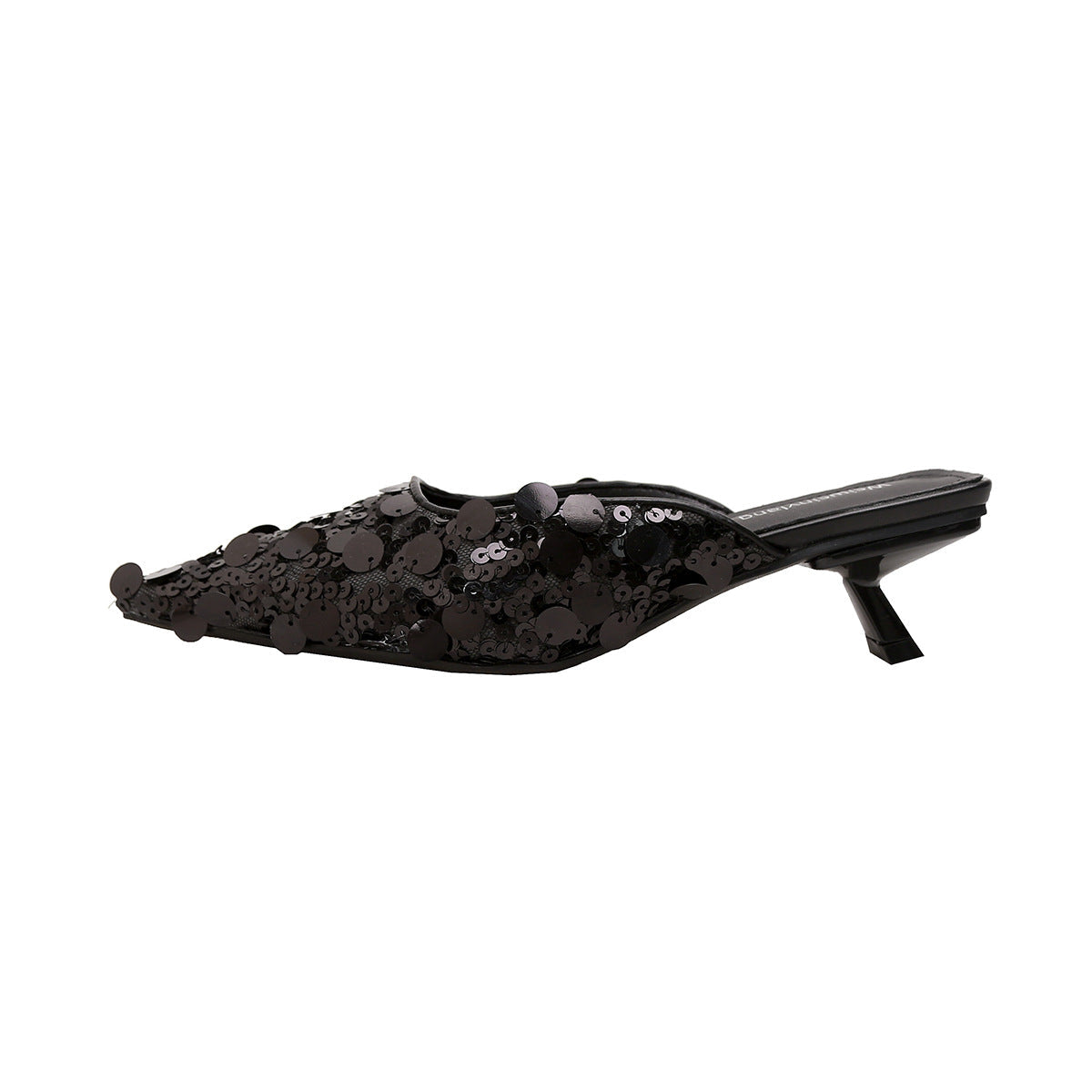 Damen glamouröse Pantolette mit glitzernden Pailletten Shopnory
