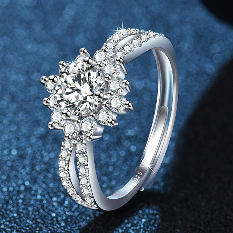 Damen Verlobungsring mit funkelndem Zirkonia-Besatz und luxuriösem Design Shop Nory