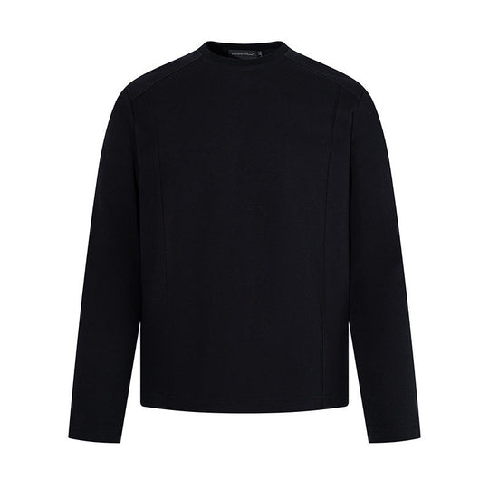 Herren Langarmshirt mit Rundhalsausschnitt aus meliertem Baumwollmix Shop Nory