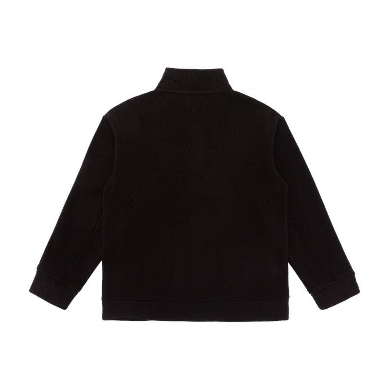 Unisex Henley-Fleecepullover mit kurzem Knopfverschluss, Stehkragen und Boxy‑Schnitt Shop Nory