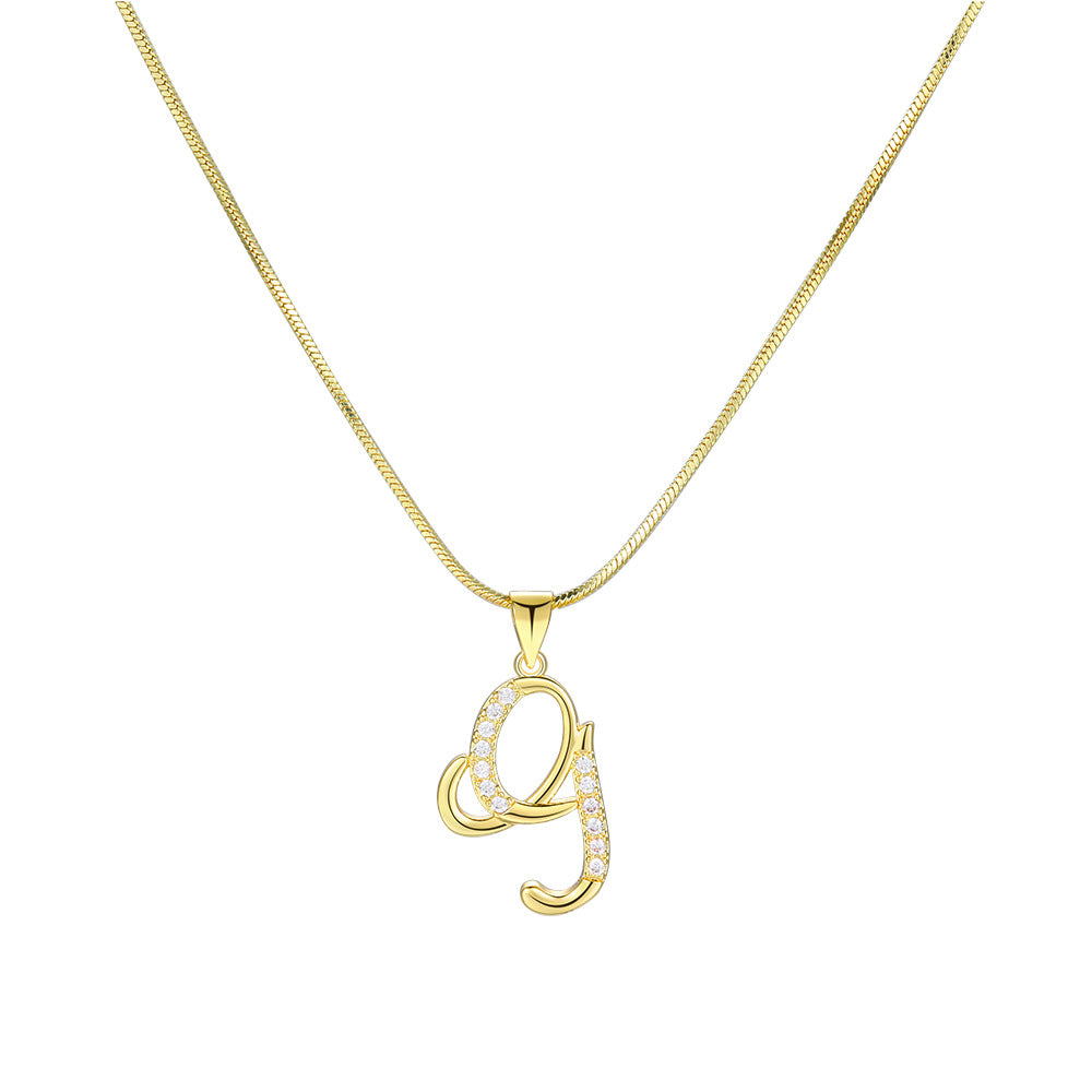 Damen Halskette mit funkelndem Y-Anhänger und eleganter Feingold-Oberfläche Shop Nory