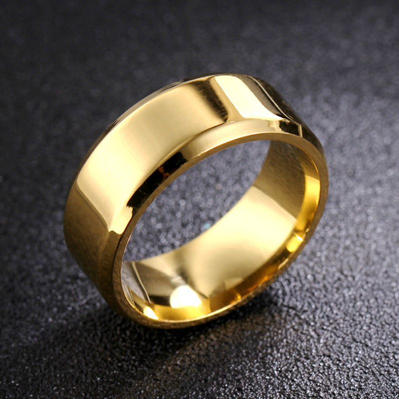 Herren Schmuckring mit eleganter, zweifarbiger Oberflächenstruktur Shop Nory
