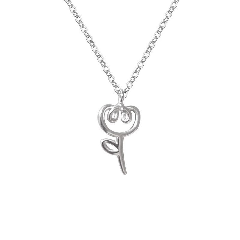Damen Halskette mit kreativem Pflanzenmotiv Shop Nory