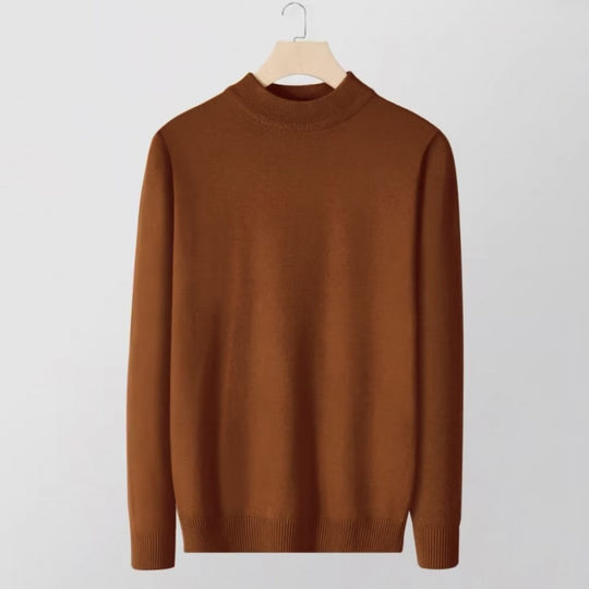 Damen Feinstrick-Stehkragenpullover aus Baumwollmix mit gerippten Bündchen Shop Nory