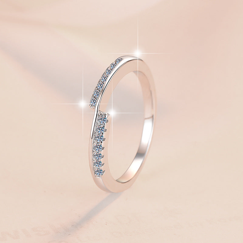 Damen Zierlicher Zirkonia-Ring mit modernem Design Shop Nory