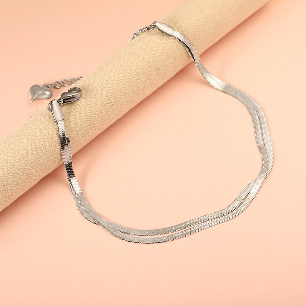 Damen elegante, antiallergische Edelstahlarmband mit verstellbarem Verschluss Shop Nory