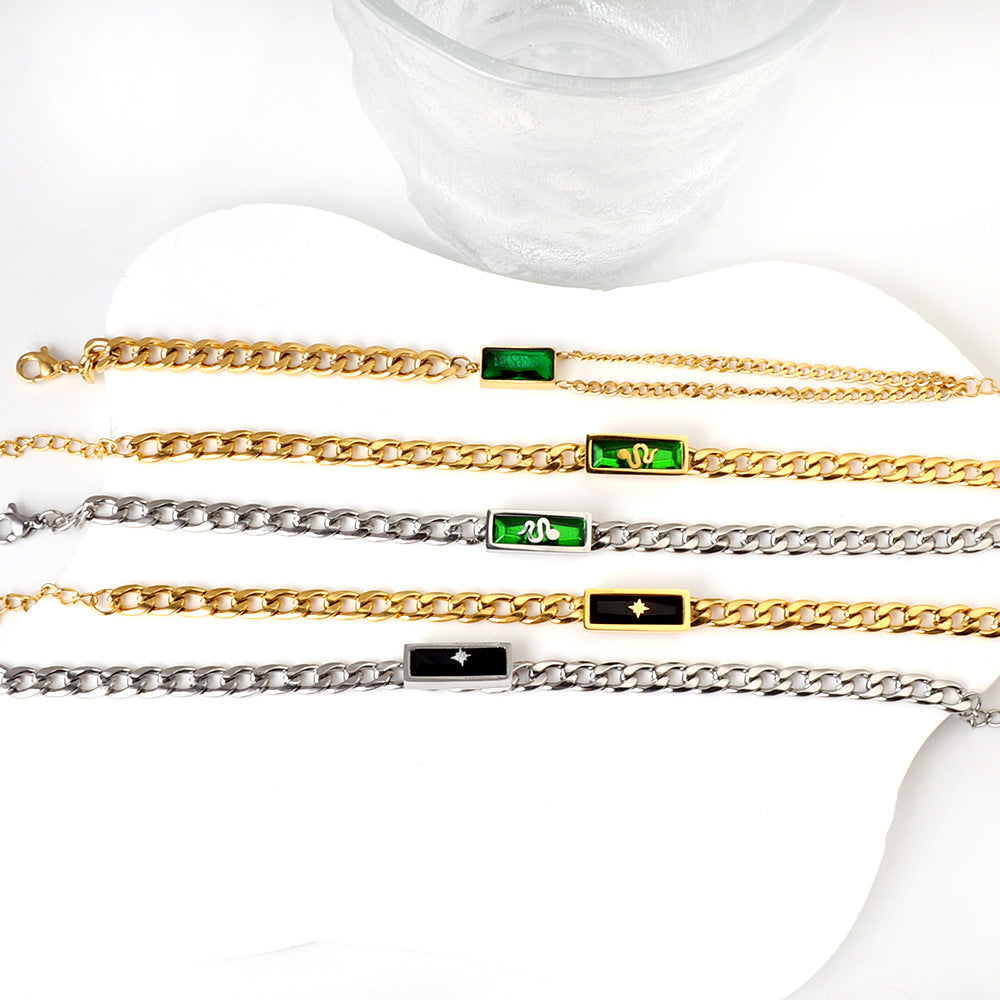 Damen Schmuckarmband mit edlem Design und funkelndem Akzent Shop Nory