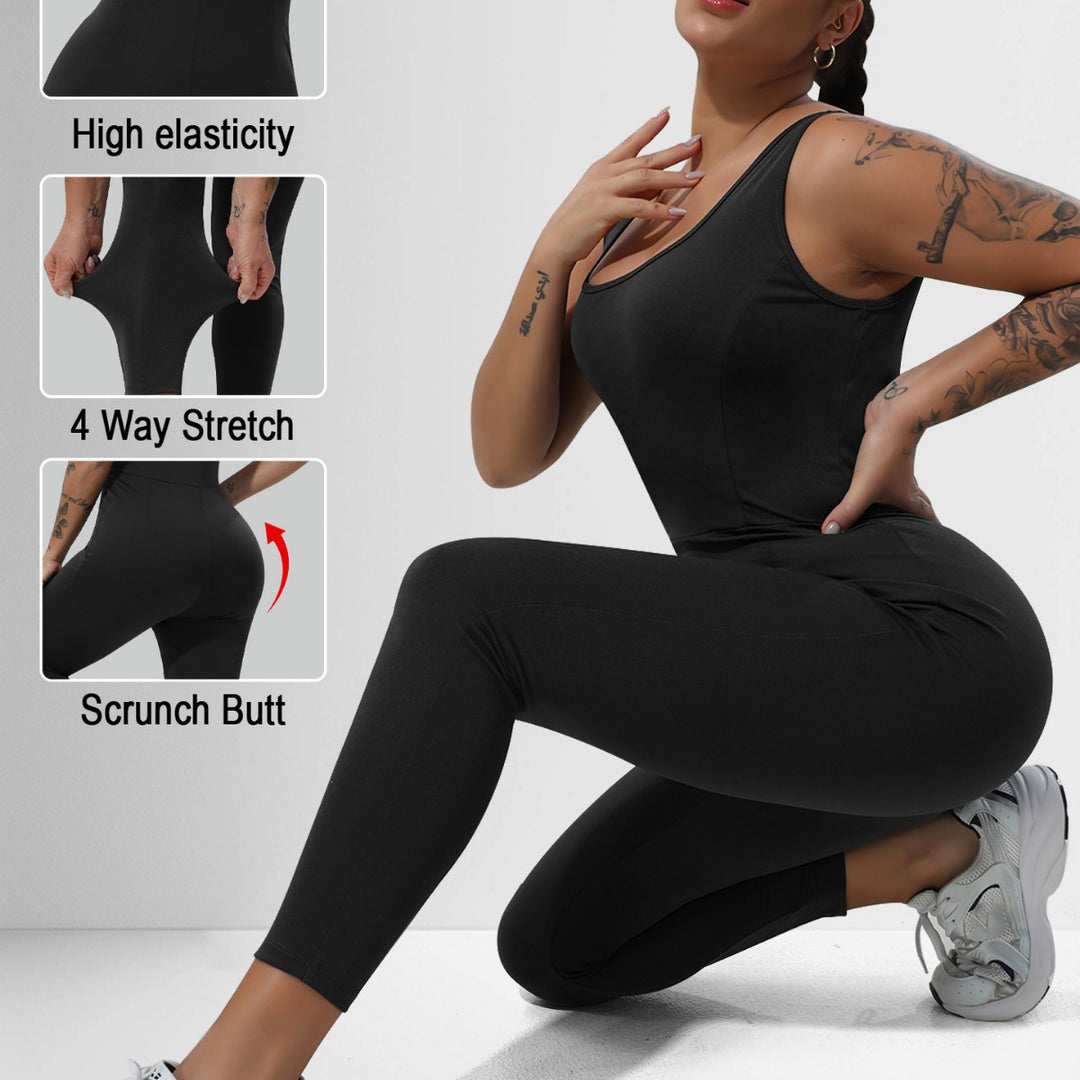 Damen Formender Sport-Einteiler mit hohem Taillenbund und Shaping-Effekt Shopy Nory