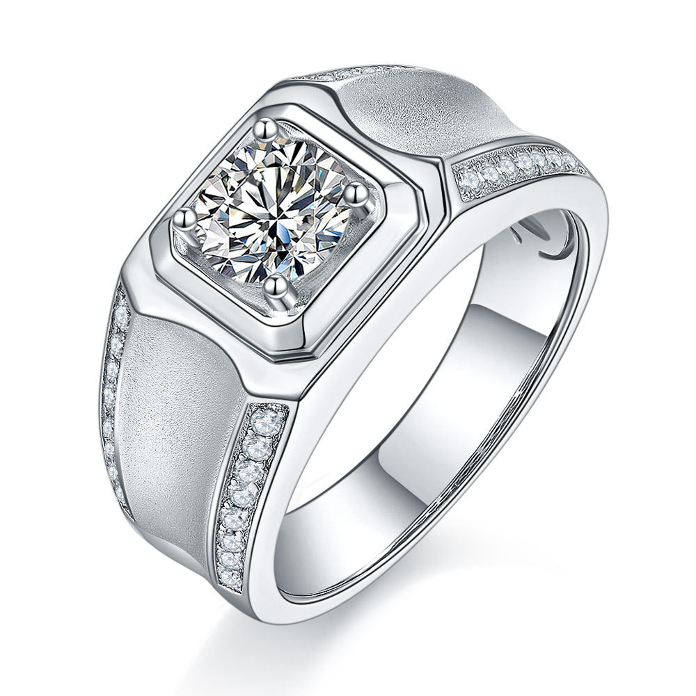 Damen Verlobungsring Set mit luxuriösem Hauptstein und kunstvollem Zirkonia-Besatz Shop Nory