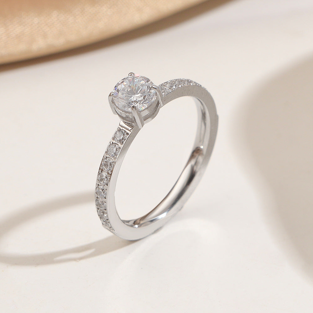 Frauen Timeless Brilliant Cut Verlobungsring Shop Nory
