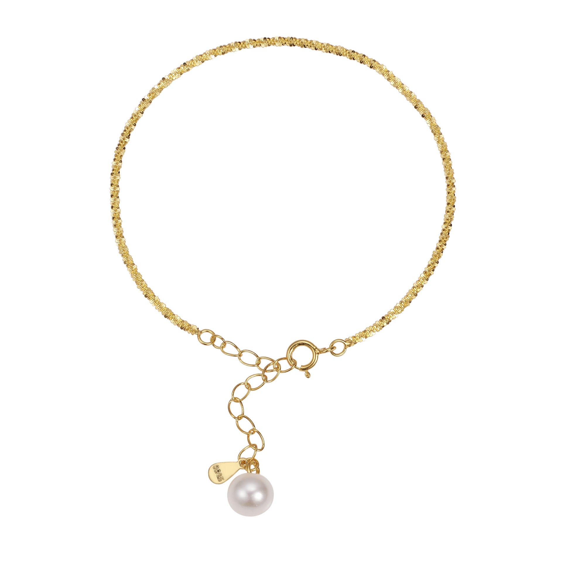 Damen Armband mit feinen Perlen und funkelnden Akzenten Shop Nory