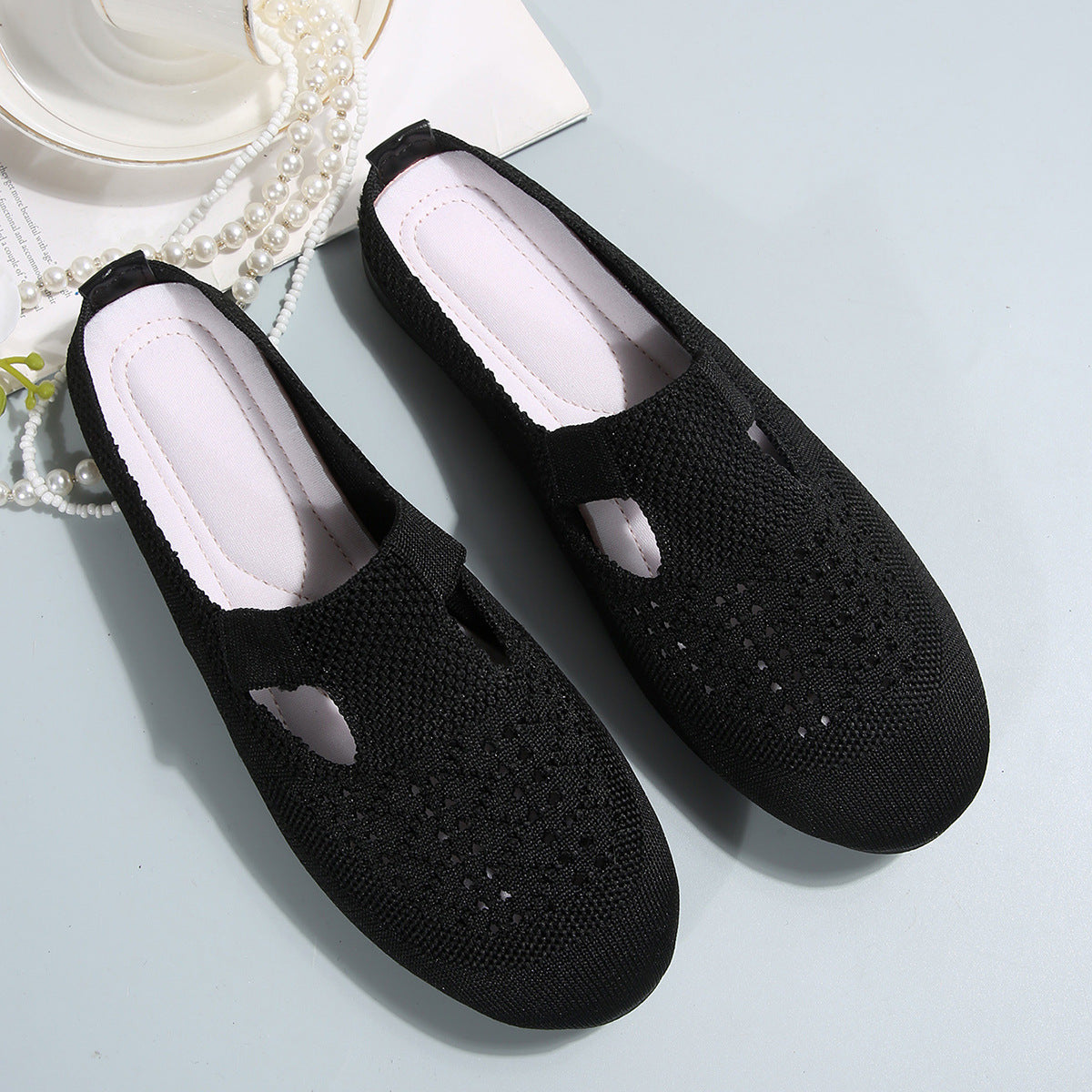 Damen Atmungsaktive Ballerinas mit innovativem Netzdesign