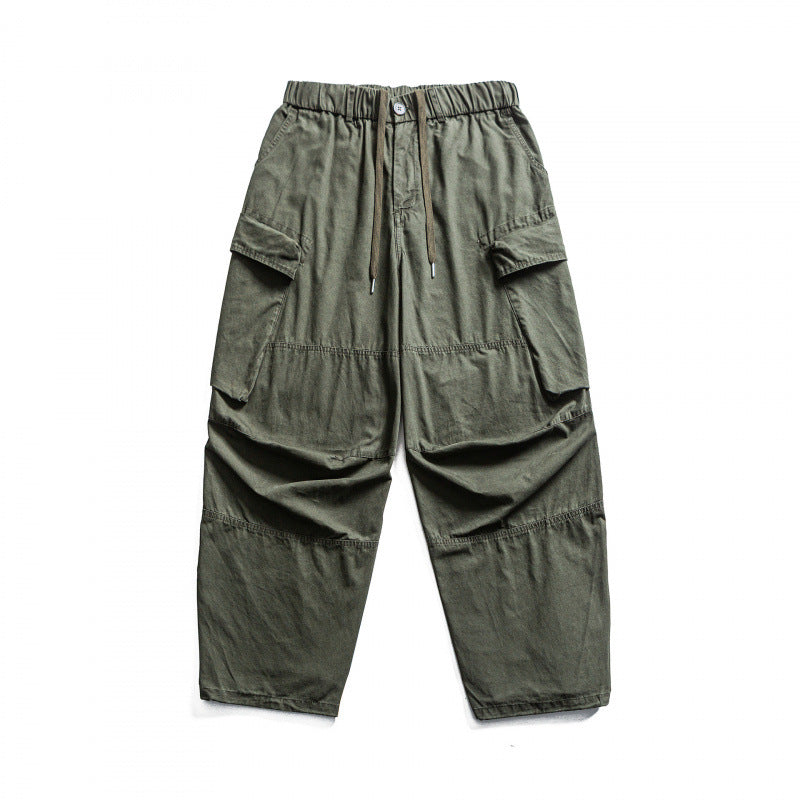 Herren Baggy-Cargo-Hose mit elastischem Bund, Kordelzug und verstärkten Kniepartien Shop Nory