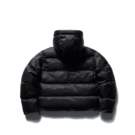 Unisex Kurze Boxy-Pufferjacke mit Volumen‑Kapuze, wasserabweisender Shell und thermischer Daunenfüllung Shop Nory