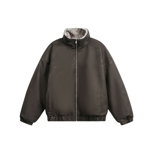 Herren Boxy‑Bomber im Aviatorstil mit faux‑Fur Innenfutter und hohem Stehkragen Shop Nory