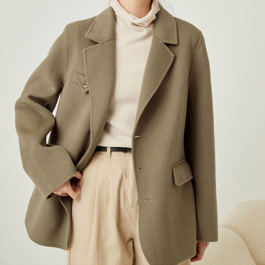 Damen Elegante und bequeme Wolljacke Shop Nory
