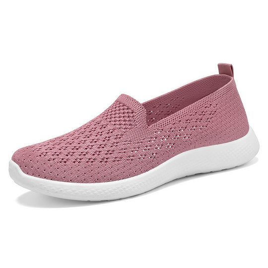 Damen nan nahtloser Strick-Slipper mit perforierter Luftnetzstruktur, ergonomischem Memory-Fußbett und leichter EVA-Dämpfung Shop Nory