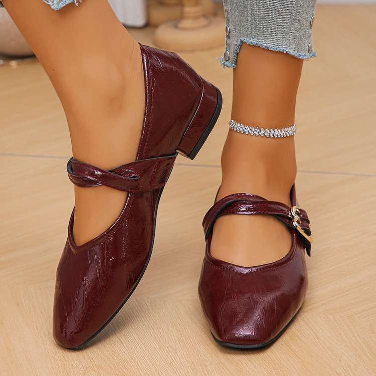 Damen Ballerinas mit dekorativer Schließe und elegantem Obermaterial