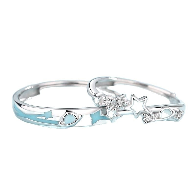 Damen Schmuckring-Set mit funkelndem Stern-Motiv und verspielten Details Shop Nory