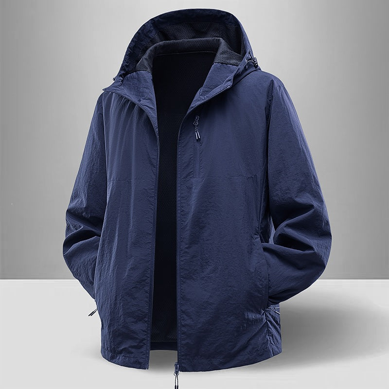 Herren Leichte und atmungsaktive Regenjacke Shop Nory