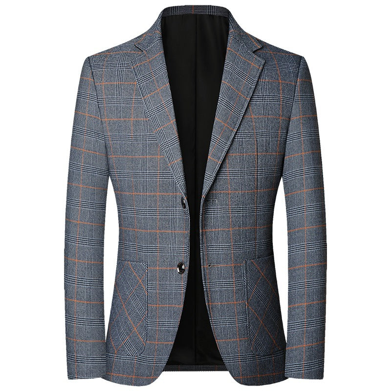Herren Kariertes Sakko mit schmaler Passform und aufgesetzten Taschen Shop Nory