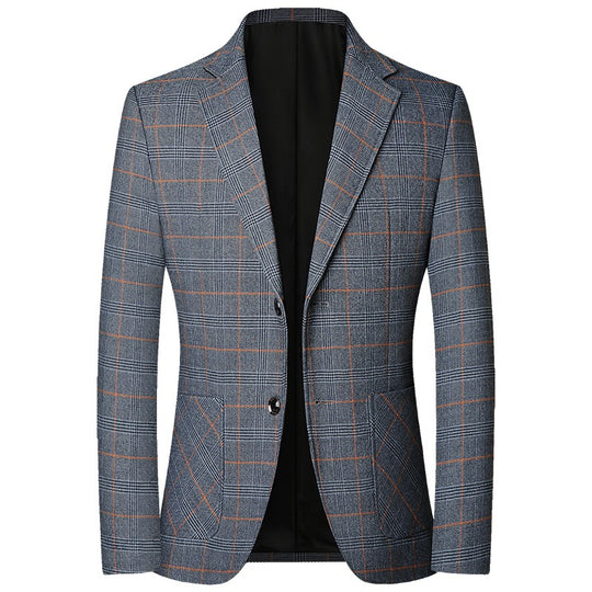 Herren Kariertes Sakko mit schmaler Passform und aufgesetzten Taschen Shop Nory