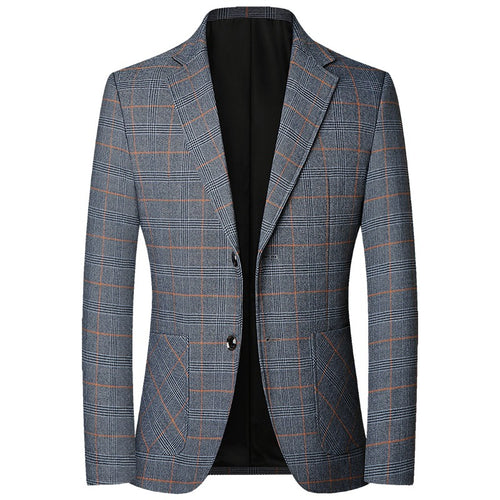 Herren Kariertes Sakko mit schmaler Passform und aufgesetzten Taschen Shop Nory
