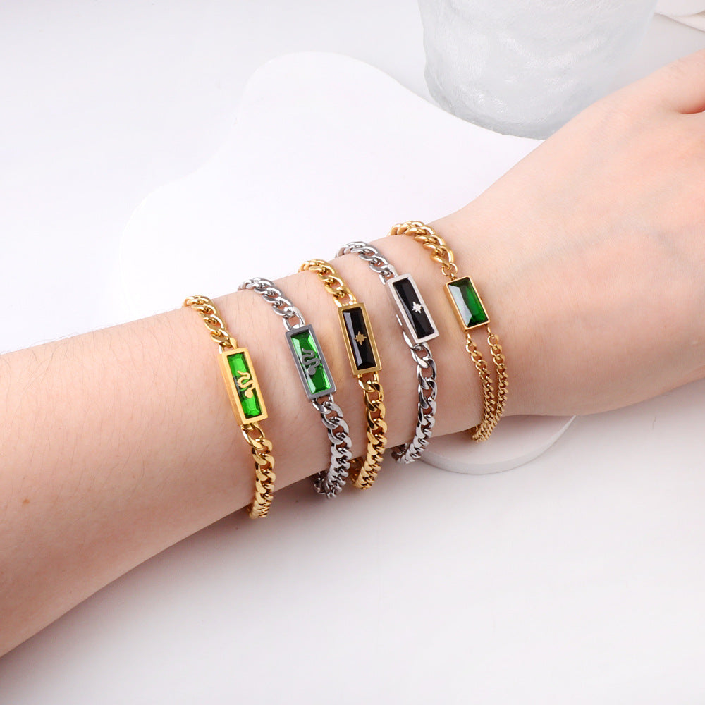 Damen Schmuckarmband mit edlem Design und funkelndem Akzent Shop Nory