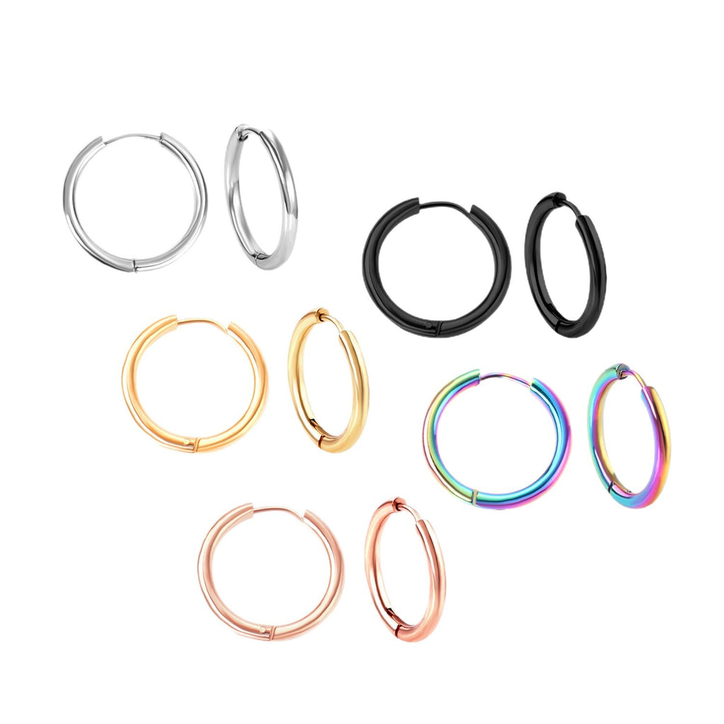 Damen Hängende Ohrringe aus hochwertigem Edelstahl mit rosé goldplattierter Oberfläche Shop Nory