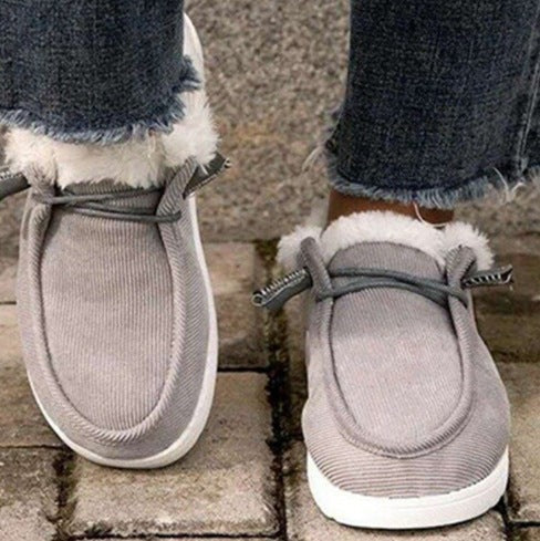 Damen Gefütterte Mokassin-Slipper mit Teddyfutter und dämpfender Gummisohle Shop Nory