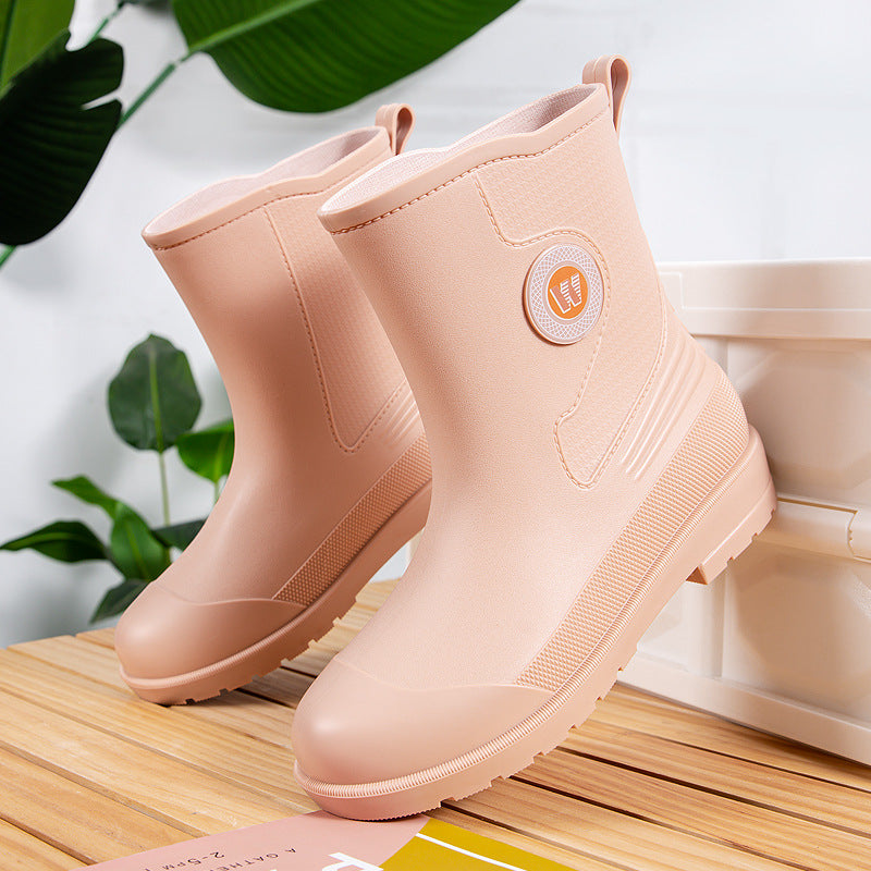 Herren Robuste kurze Regen-AnklShop Noryoots aus Vollgummi mit verstärkter Zehenkappe Shop Nory