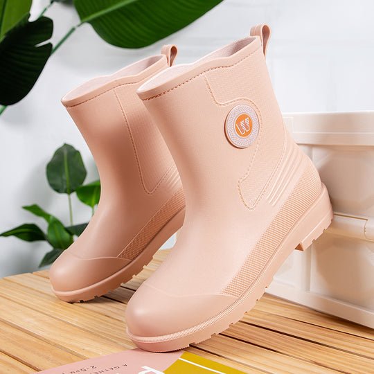 Herren Robuste kurze Regen-AnklShop Noryoots aus Vollgummi mit verstärkter Zehenkappe Shop Nory