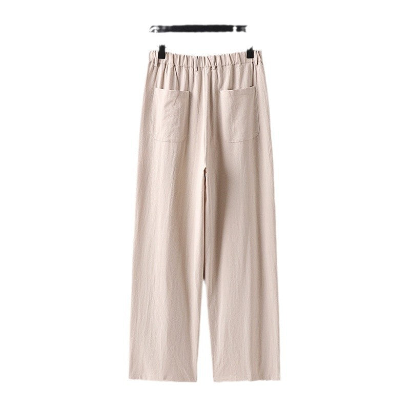 Damen weite Hose mit hoher Taille und Bundfalten Shop Nory