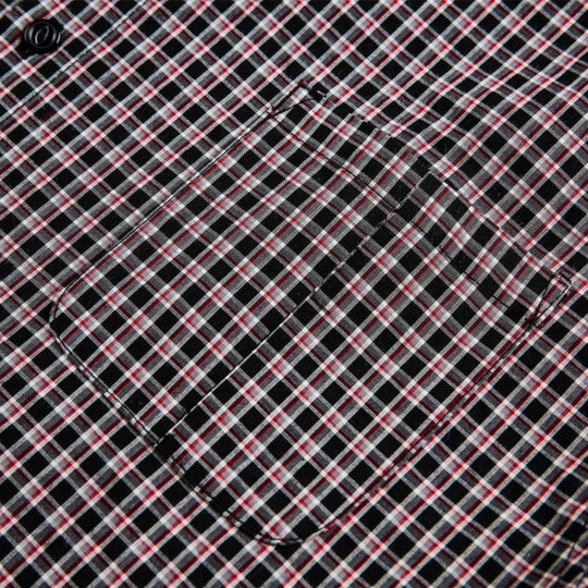 Herren Boxy-Overshirt im feinkarierten Muster mit durchgehender Knopfleiste und aufgesetzter Brusttasche Shop Nory