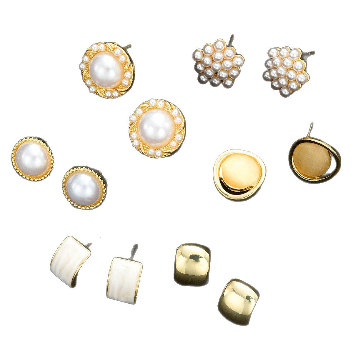 Damen Ohrringe Set mit luxuriösen Perlen-Elementen und eleganten Designs Shop Nory