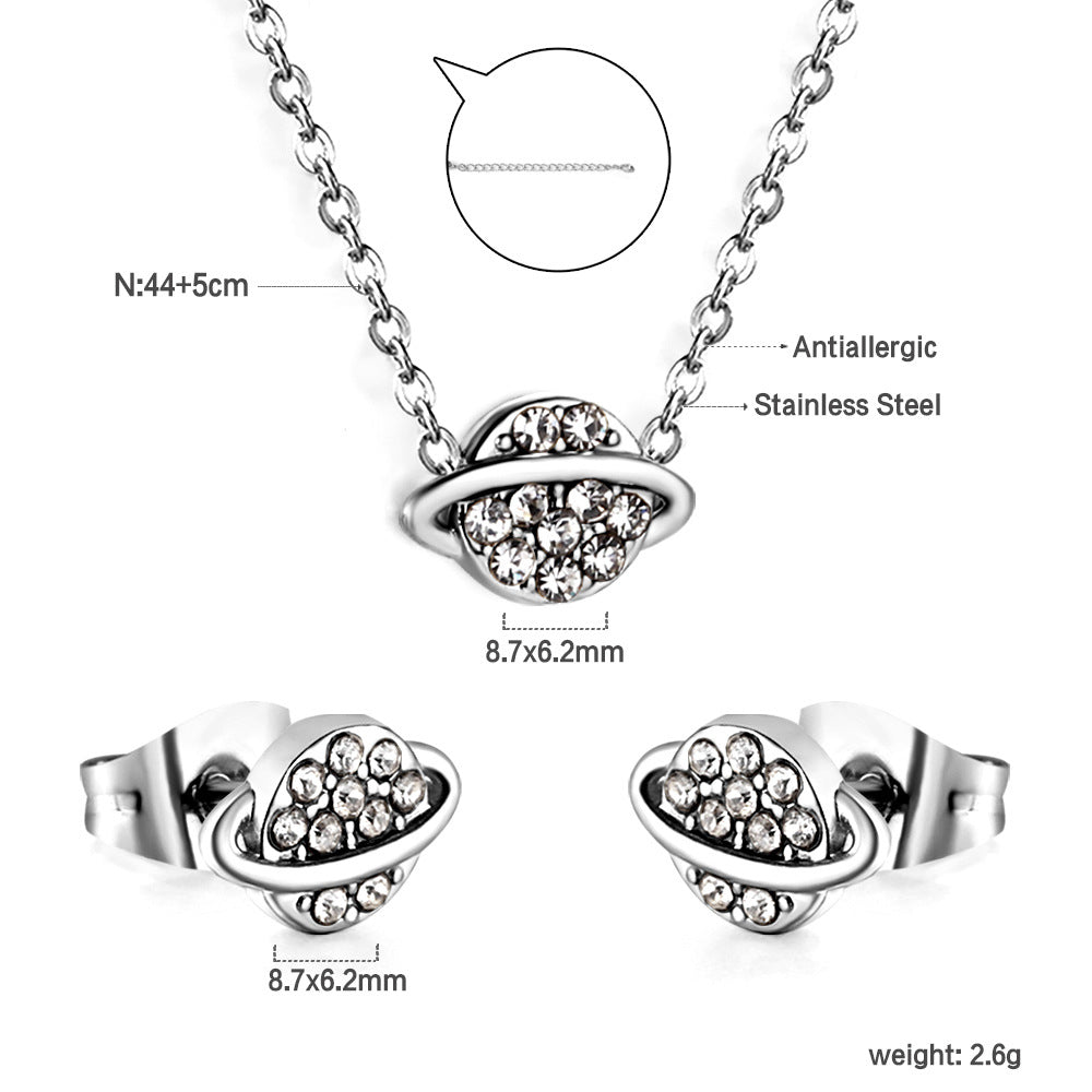 Damen Schmuckset mit bunnyförmigen Ohrsteckern und passende Halskette Shop Nory
